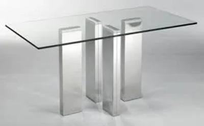 Tampo de vidro para mesa retangular