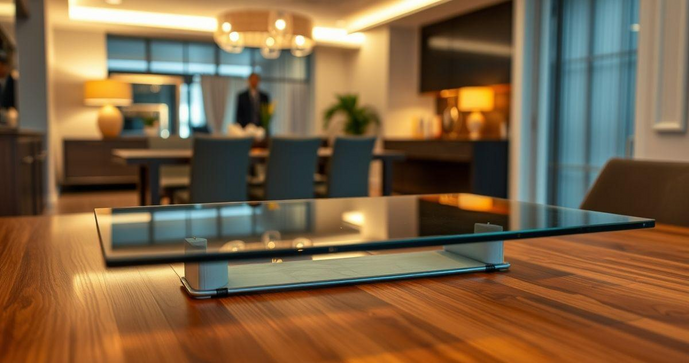 Tampo de vidro para mesa retangular transforma seu ambiente com elegância e modernidade Tampo de vidro para mesa retangular transforma seu ambiente com elegância e modernidade